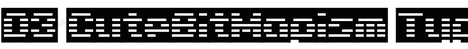 D3 CuteBitMapism TypeB字体转换